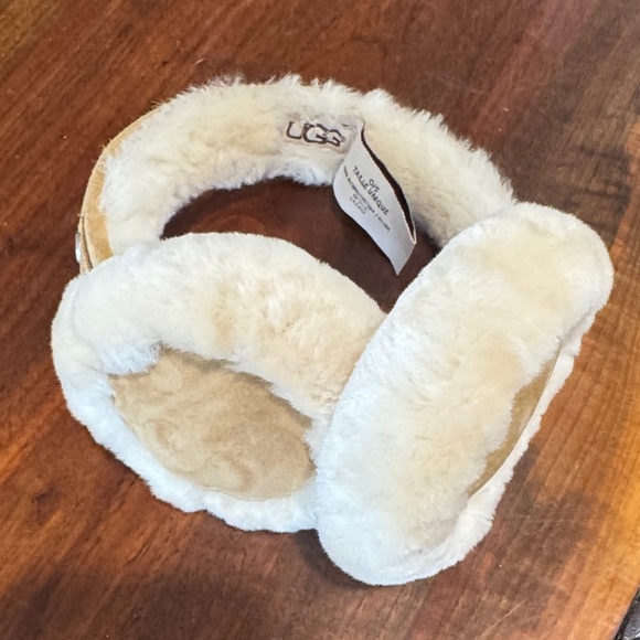 UGG Accessories - UGG Cream Plush Sheepskin Earmuffs NWOT